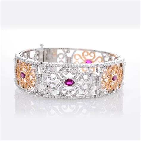 Extraordinary Ruby & Pink Diamond Bracelet, SKU 181465 (10.61Ct TW)