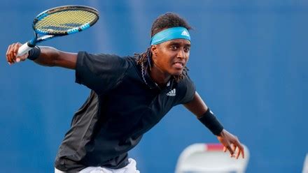 Mikael Ymer Sweden Hits Return Against Editorial Stock Photo Stock