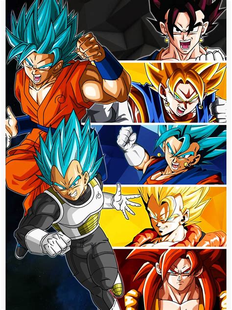 Goku And Vegeta Fusion Sticker For Sale By A Untart Redbubble