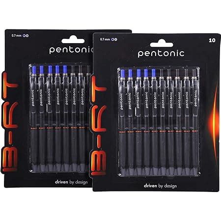 Pentonic B Rt Ball Pen Blister Pack Tip Size Mm Retractable