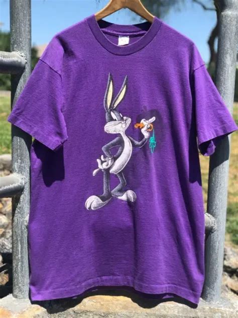 Rare Vtg 90s Looney Tunes Bugs Bunny 1993 Cartoon Single Stitch T Shirt