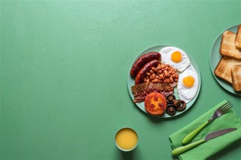 Premium Photo English Breakfast On A Plate British Traditional Full