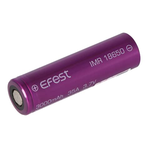 Efest Purple IMR 18650 3000mAh 3 6V 3 7V Min 2900mAh Type 3000mAh