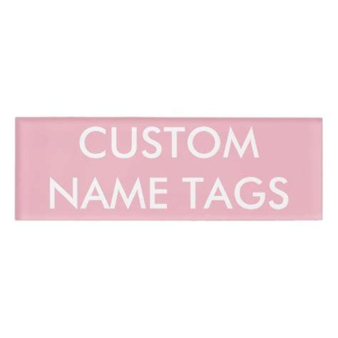 Custom Personalized Small Name Tag Blank Template | Zazzle