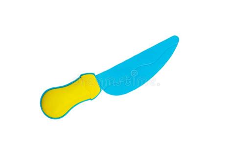 Knife of Plastic for Toy Children and Learning Development Stock Photo ...