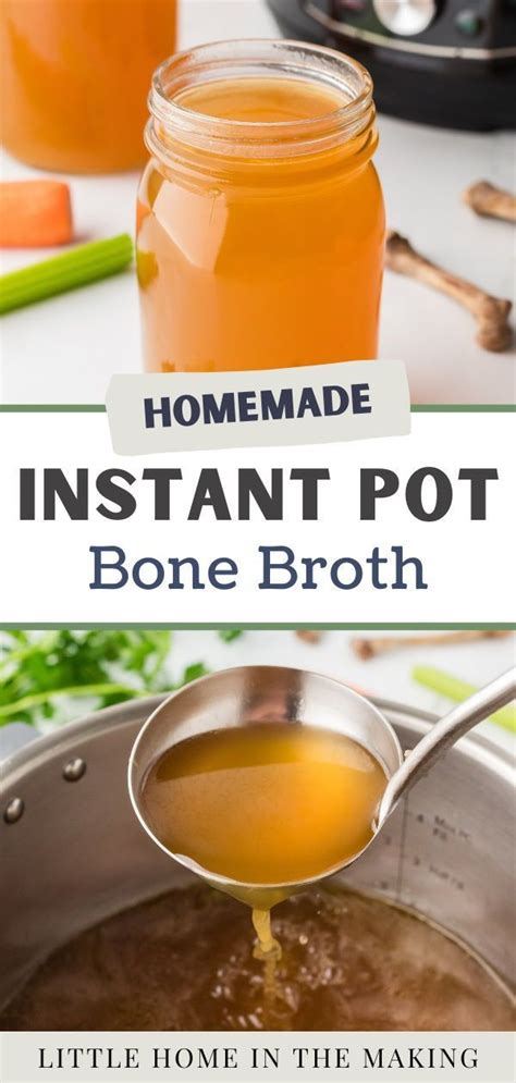 Instant Pot Chicken Bone Broth Recipe Broth Recipes Bone Broth Recipe Beef Bone Broth