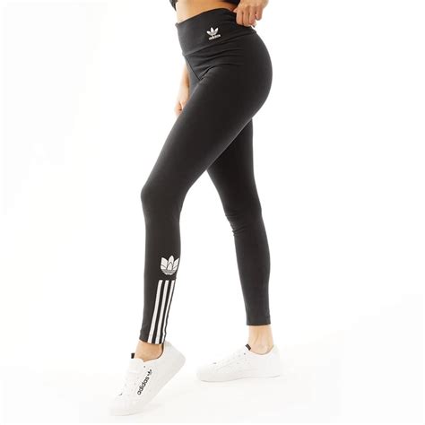 Adidas Originals Damen Adicolor 3d Trefoil Leggings Schwarz