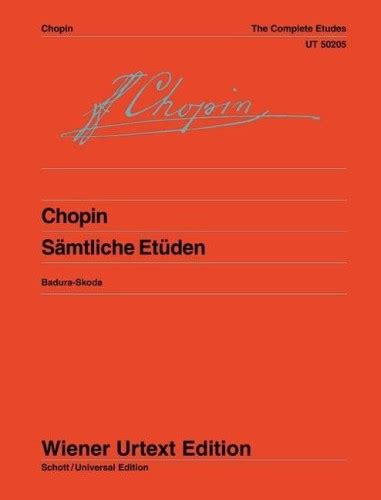 Fryderyk Chopin Samtliche Etuden Fur Klavier The Complete Etudes For