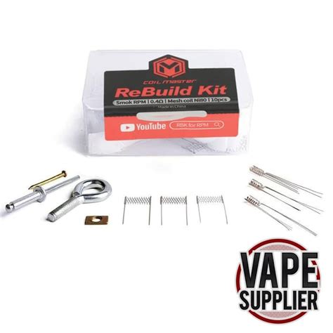 Coil Master RBK Rebuild Kit For Smok RPM Mesh Coil 0 4 Ohm Shopee