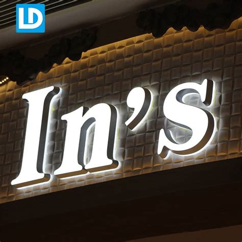 Frontlit And Backlit Letter Led D Acrylic Sign Lindo Sign