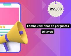 Caixinhas Perguntas Editaveis Canva Instagram Elo