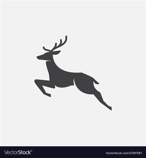 Deer Logo Icon Royalty Free Vector Image Vectorstock