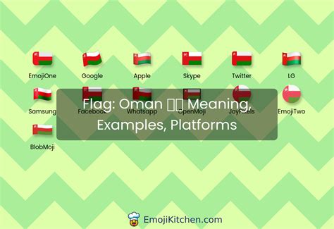 🇴🇲 flag: Oman emoji meaning, info, stats - EmojiKitchen