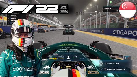 F1 22 Gameplay Sebastian Vettel At Singapore Aston Martin Ps5