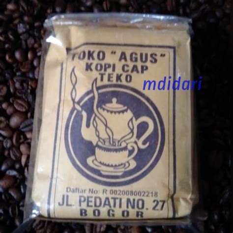 Jual Kopi Hitam Bubuk Cap Teko Kopi Lokal Bogor 250gr Shopee Indonesia