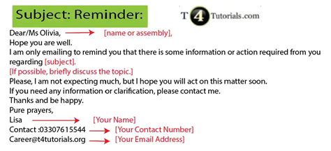 How To Send A Gentle Reminder Email T4Tutorials