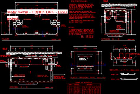 Proje Sitesi Detay Ya Mur Suyu Toplama Su Toplama Deposu Autocad Projesi