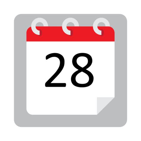 Calendar Date Basic Straight Flat Icon