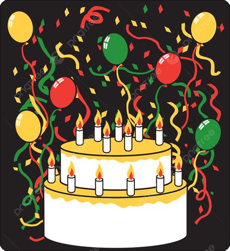 Birthday Cake Candle Vector Png Images Birthday Vector Illustration Cake Candle Celebrate