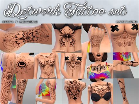 Overkillsimmer Sims 4 Tattoos Sims 4 Blog Sims 4