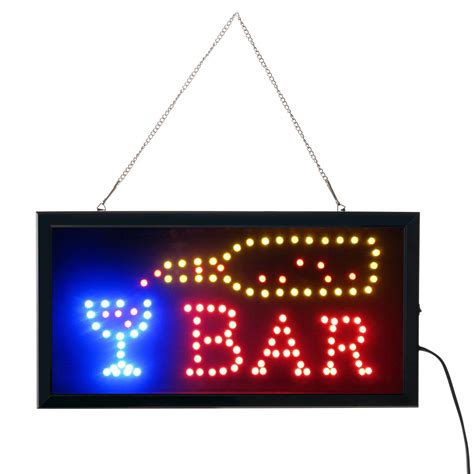 Buy Bar Signs Bar Open Sign Led Neon Light Sign Electric Display Sign