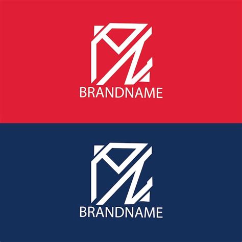 Moderne Monogramm Anfangsbuchstaben Pn Logo Design Vorlage Premium Vektor