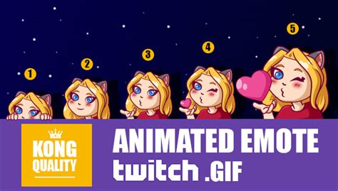 Create Animated Emotes  Bit Cheer Emotes For Kick Twitch By Kong