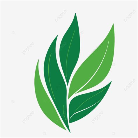 Ilustrasi Vektor Logo Daun Hijau Ke Ai Generatif, Logo Daun Hijau ...