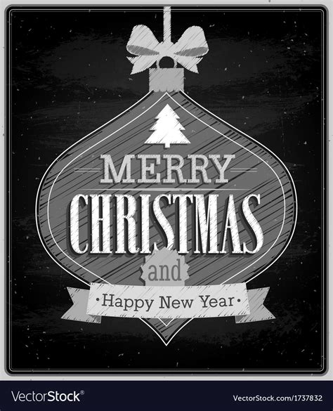 Merry Christmas Typographic Design Royalty Free Vector Image