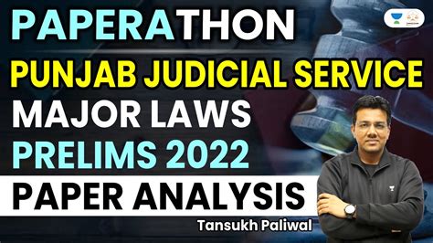 PPSC Judiciary 2022 Major Laws Paper Analysis Tansukh Paliwal