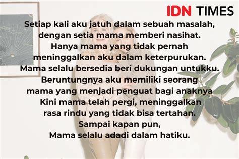 33 Kata Mutiara Indah Untuk Ibu Yang Sudah Meninggal Rindu