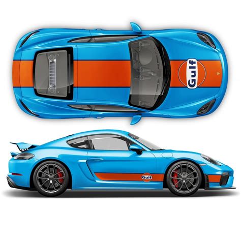 Vinilos GULF Le Mans Para Porsche Cayman Boxster Star Sam