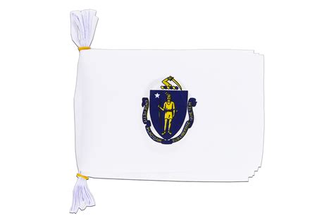 Massachusetts Flag Bunting 6x9 3 M MaxFlags Royal Flags