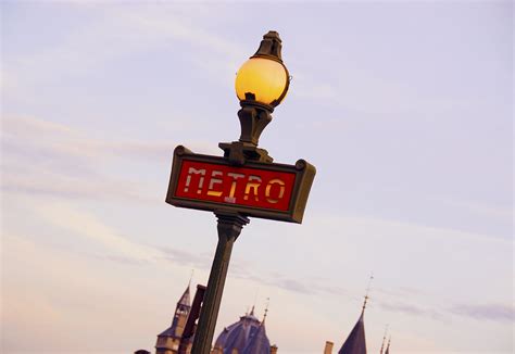 metro sign paris france wander