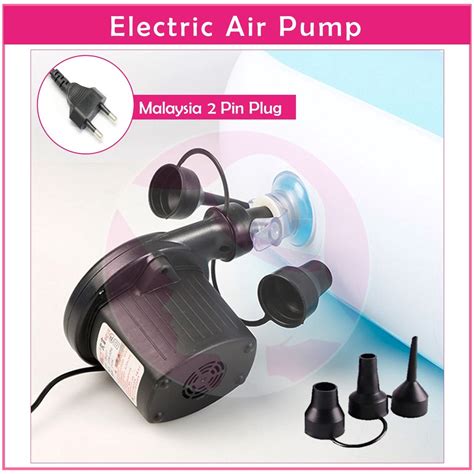 Portable Electric Air Inflation Pump Inflate Deflate Swimming Pool Bed Mattress Inflatable Car