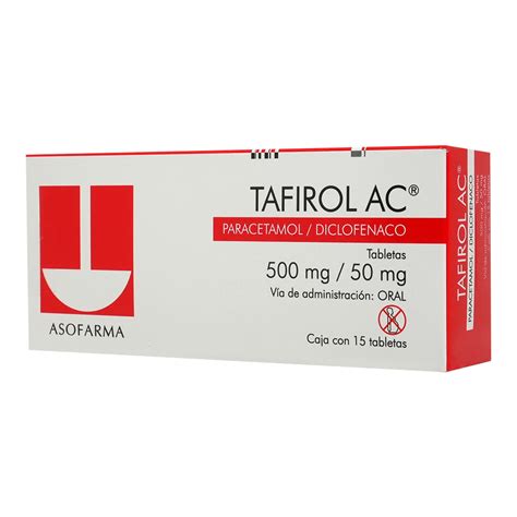 Tafirol Ac 50050 Mg Caja C15 Tabletas Farmavita