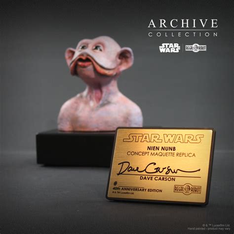 Nien Nunb Concept Maquette Replica Dave Carson Signature Edition