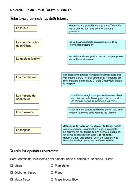 Representación De La Tierra Pilar Live Worksheets