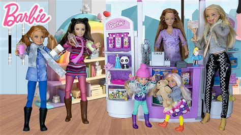 Shopping Winter Haul Barbie Dolls Go Shopping At Toy Store Omg