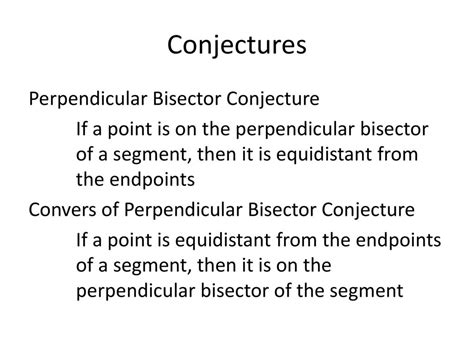 Constructing Perpendicular Bisectors And Lines Ppt Download