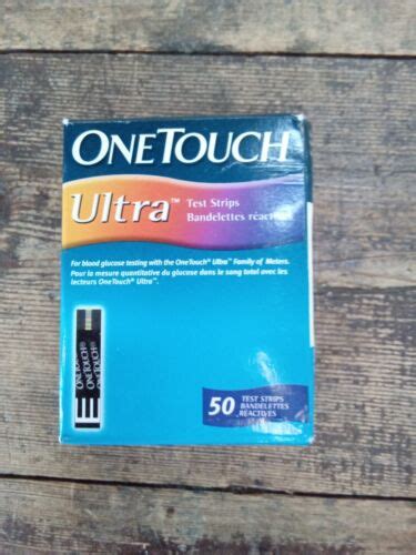 One Touch Ultra Blood Glucose Diabetic 50 Test Strips 50 Ct Expiry 02