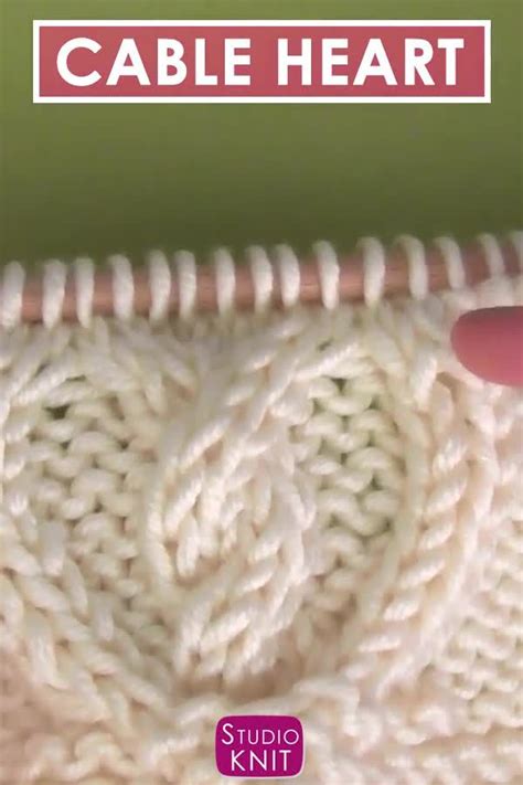 How To Knit A Cable Heart Free Knitting Pattern Video Video