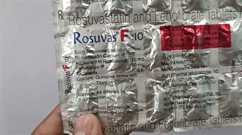 Rosuvas F 10 Tablet Rosuvas F 10 Tablet Review Uses Benefits And