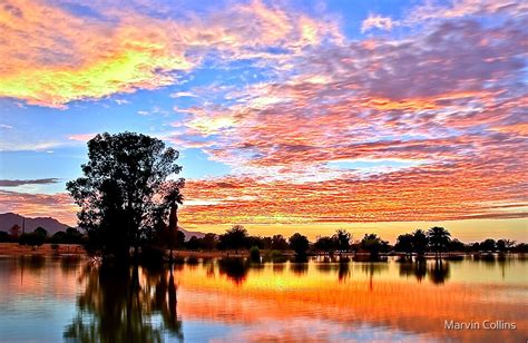 "Sunset at Silverbell Lake" by Marvin Collins | Redbubble