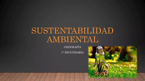 Sustentabilidad Ambiental Ppt