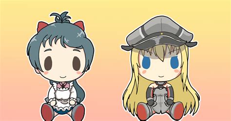 艦これ 2月14日は伊良湖とビスマルクの誕生日です にわとりぶらまのイラスト Pixiv