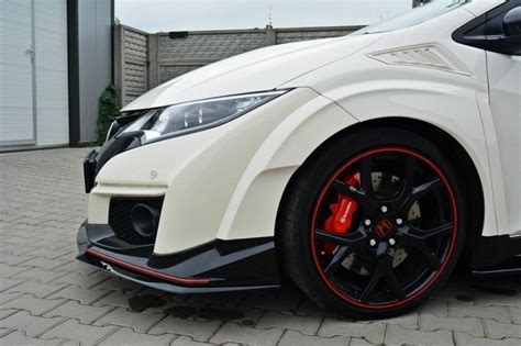 Front Splitter V2 Honda Civic Ix Type R Carbon Look Our Offer