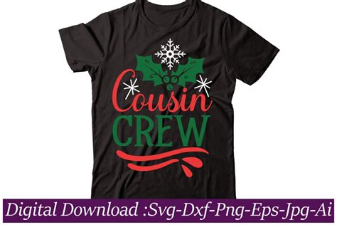 Cousin Crew T Shirt Design Funny Christmas SVG Bundle Christmas Sign