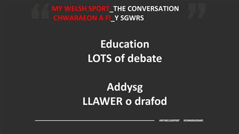 A Vision For Sport In Wales Gweledigaeth Ar Gyfer Chwaraeon Yng Nghymru