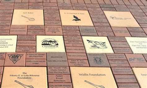 Beautiful Installation of Laser Engraved Pavers in Various Sizes